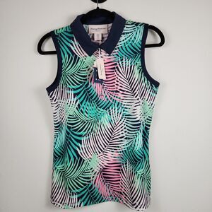 Tommy Bahama Golf Shirt Women's Tropical Collared Tennis Pickleball Active NWT M